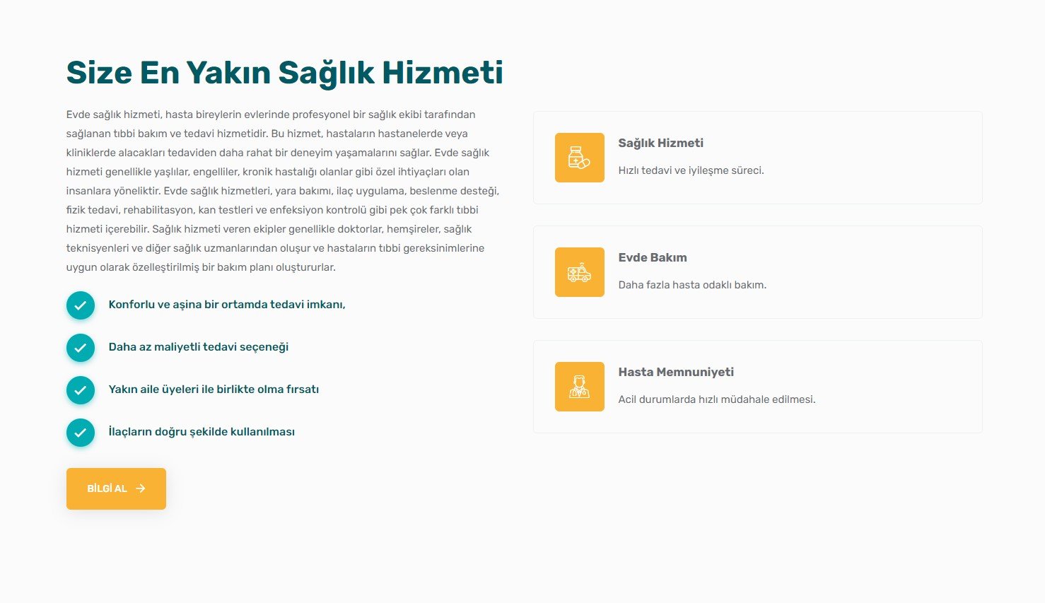 Evde Sağlık - Klinik - Tıp Merkezi Web Sitesi Kur