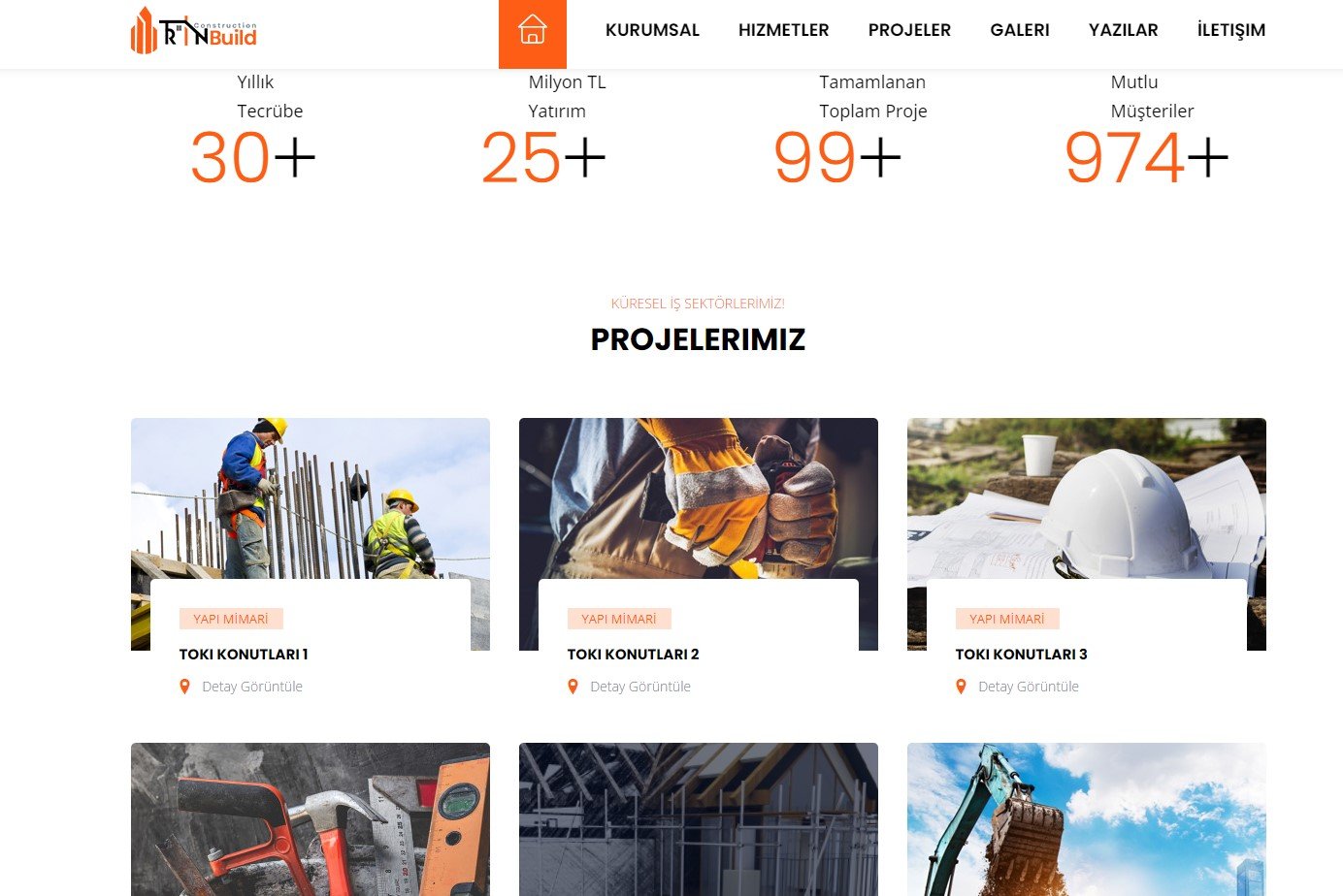 İnşaat & Mimarlik Web Sitesi Kur