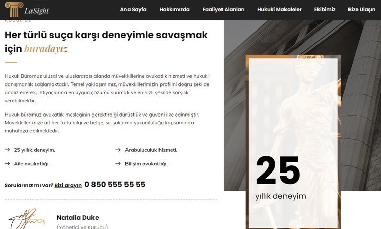 Avukat/Hukuk Web Sitesi Kur