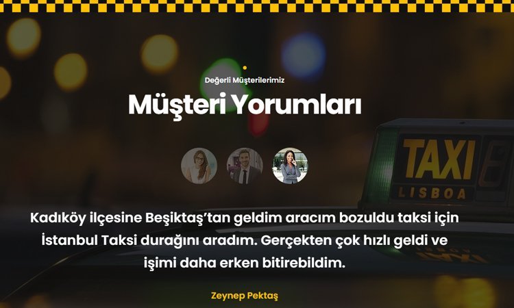 Taksi Durağı Web Sitesi Kur