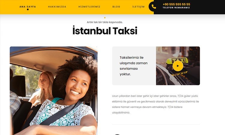 Taksi Durağı Web Sitesi Kur