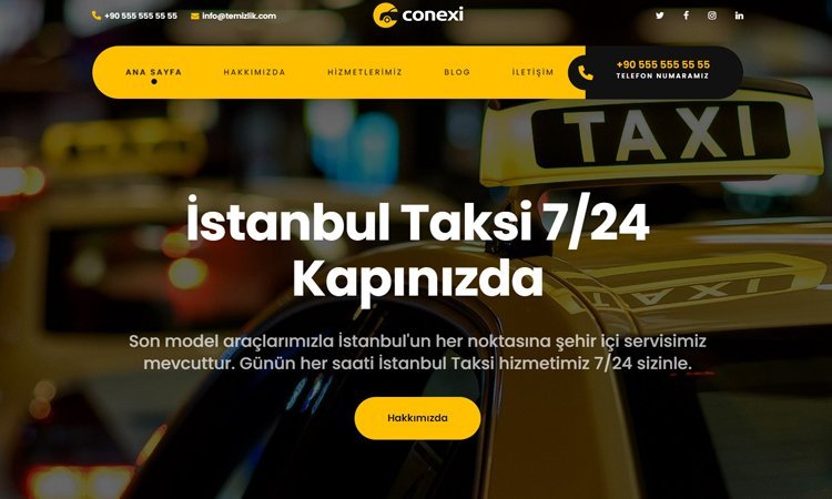 Taksi Durağı Web Sitesi Kur