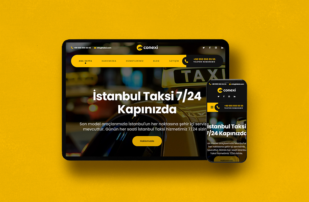Taksi Durağı Web Sitesi Kur